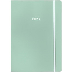 Next ημερολόγιο 2027 Pastel ημερήσιο flexi πράσινο ανοιχτό με λάστιχο 12x17εκ
