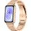 Techsuit Watchband W010 Λουράκι Μεταλλικό Pink / Gold (Universal 22mm)