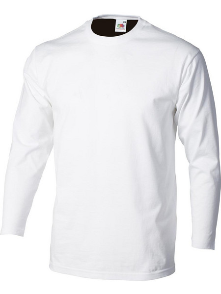 T-shirt Βαμβακερό Μακρυμάνικο FOL(R) 61-038 Λευκό Κωδικός 127310