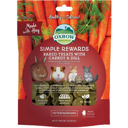 Oxbow Simple Rewards Baked Treats with Carrot & Dill 85gr
