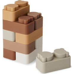 Nuuroo Pile τουβλάκια από σιλικόνη - Brown color mix
