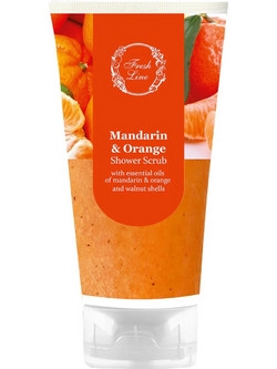 Fresh Line Mandarin & Orange Shower Scrub Σώματος 150ml