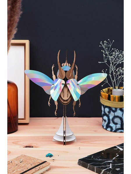 Assembli 3D Paper Atlas Beetle Large - Rainbow Mirror
