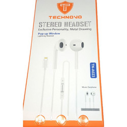 Technovo A023 Handsfree Earbud Lightning White