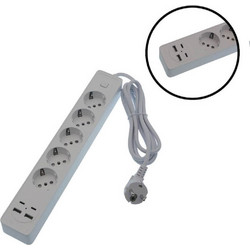 Jortan Πολύπριζο Ασφαλείας 4 Θέσεων με 2 USB-A, 2 USB-C και Διακόπτη OG2204