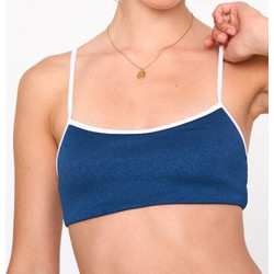 24COLOURS Bikini Top Γυναικείο Μαγιό Polyester/Elastane - Blue 91294