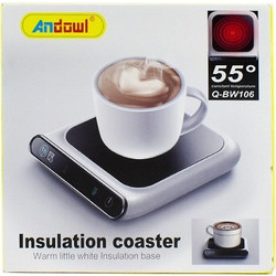 Ηλεκτρικό Θερμαινόμενο Σουβέρ USB 55oC Andowl Q-BW106 Λευκό 10W
