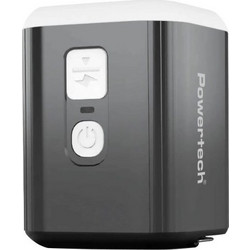 Mini τρόμπα με φακό 5W, επαναφορτιζόμενη μαύρη PT-1554-POWERTECH PT-1554