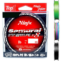 Ninja Samurai PE X8 0.27mm / 21kg / 300m / Multicolor