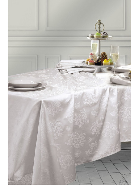 Rythmos Jasmine - Tραπεζομάντηλο Σατεν Ζακαρ Λευκό 170x270 204-124-1599