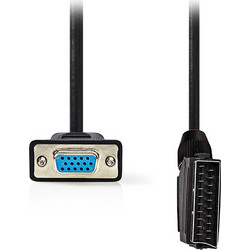 NEDIS CVGL31550BK20 Καλώδιο SCART αρσ. - VGA θηλ. 2.00m. - NEDIS