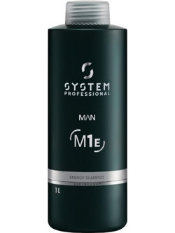 System Professional Man Lipid Code Energy Σαμπουάν Κερατίνης για Λεπτά Μαλλιά 1lt
