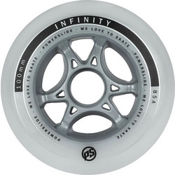 POWERSLIDE 100/85A Infinity Ροδάκι - Γκρι/Λευκό (4αδα) 19.905224
