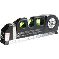 PROSKIT γραμμικό αλφάδι laser PD-161-C με κόκκινη δέσμη, μετροταινία