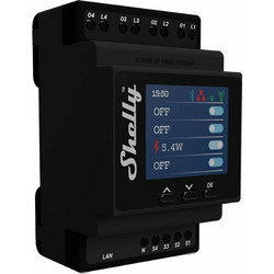 Shelly Pro 4PM Ρελέ Ράγας 40A 4 Channel Smart Switch Shelly_Pro_4PM