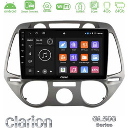 Clarion GL500 Series Hyundai i20 2009-2012 Ηχοσύστημα Αυτοκινήτου Οθόνη Αφής 9" με GPS U-GL5-HY1100