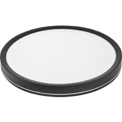 LED πλαφονιέρα PC sidelit O300mm 32W CCT IP40 μαύρη - 21-303281