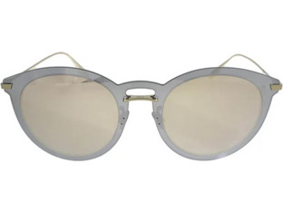 Dior Diorultimef AVB/SQ Γυναικεία Γυαλιά Ηλίου Στρογγυλά Μεταλλικά Γκρι με Καφέ Polarized Φακό