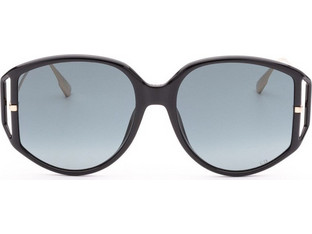 Dior Direction2 807/1I Γυναικεία Γυαλιά Ηλίου Πεταλούδα Μεταλλικά Χρυσά Μαύρα με Μαύρο Polarized Φακό