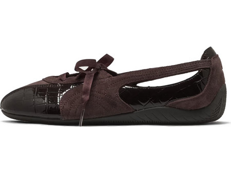 PUMA Speedcat Ballet Nova Croc-Texture Sneakers - Chocolate Fondue/Gum