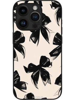 Sonique Diva Series Back Cover με Σχέδιο «Μαύρα Φιογκάκια» (iPhone 14 Pro)