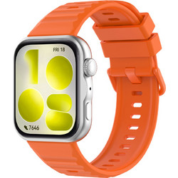 Techsuit W082 Λουράκι Σιλικόνης Orange (Huawei Watch Fit 3 / Fit 4 / Fit 4 Pro / Fit 5 / Fit 5 Pro)