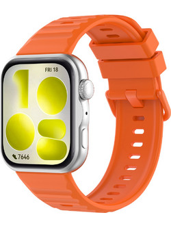 Techsuit W082 Λουράκι Σιλικόνης Orange (Huawei Watch Fit 3 / Fit 4 / Fit 4 Pro / Fit 5 / Fit 5 Pro)