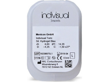 Menicon Indivisual MULTI Toric Τριμηνιαίοι Φακοί Επαφής 1τμχ