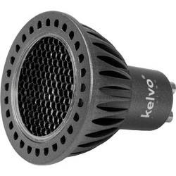 kelvo(R) KYRON DARK 60 KLV-103-0009 Σποτ GU10 MR16 με Honeycomb Anti-Glare Reflector LED 7W 770lm CRI (Ra) 90 60 AC 220-240V IP20 Θερμό Λευκό 2700K Dimmable - Bridgelux COB Chip - Γκρι Ανθρακί & Μαύρο