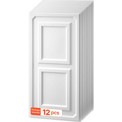 VEVOR PVC Πλακάκια Οροφής 605x1215mm Λευκά 12τμχ PVCGHPZ2448IEBGW1001V0
