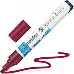 Μαρκαδόροι Schneider Paint-It 320 (4χιλ) Μπορντώ (194120261)