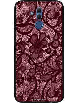 Sonique DIVA Series Θήκη Huawei Mate 20 Lite Μπορντό Δαντέλα