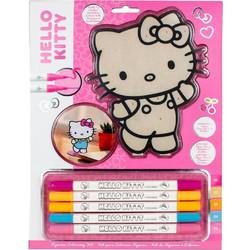 550268 ΣΕΤ ΖΩΓΡΑΦΙΚΗΣ ΜΕ ΑΡΙΘΜΟΥΣ HELLO KITTY ΜΕ ΞΥΛΙΝΗ ΦΙΓΟΥΡΑ MDF ΚΑΙ 5 ΜΑΡΚΑΔΟΡΟΥΣ Y29,7X21ΕΚ