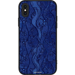 Sonique Diva Series Θήκη Μπλε Δαντέλα (iPhone X / iPhone XS)