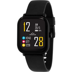 CHRONOSTAR C-SMART PLUS BLACK SILICON STRAP
