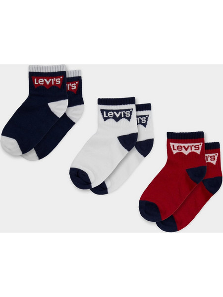 Levis Κάλτσες Core 3Pk Batwing Mid Cut XL0078-U09 Μπλε Σκούρο Unisex