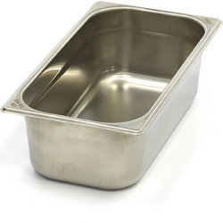 Gastronorm Container - 1/3 GN - 10cm Deep - Stainless Steel