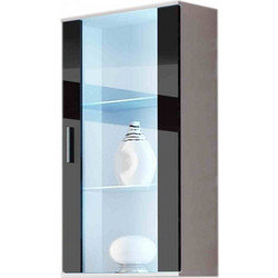Cama hanging display cabinet SOHO white/black gloss SOHOWITS2 BI/CZ