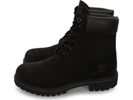 Timberland Premium 6inch Ανδρικά Αρβυλάκια Suede Μαύρα Αδιάβροχα TB010073001