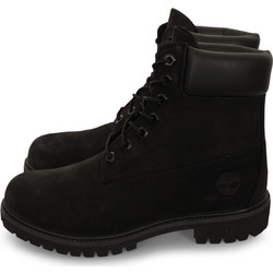 Timberland Premium 6inch Ανδρικά Αρβυλάκια Suede Μαύρα Αδιάβροχα TB010073001