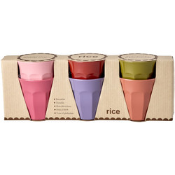 Rice - Melamine Cups - Assorted Solid Colors - Small - 160 ml - Baby and Children