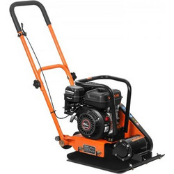 VEVOR Plate Compactor, 6,5 HP 196CC Gas Engine, 5600 VPM Vibrating Ground Rammer, 10,5 kN Compaction Force, 51 x 37 cm Plate, Walk Behind Compactor for Paver Landscaping, Asphalt, Foundation, Soil