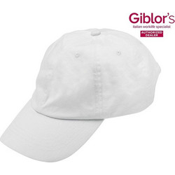 Giblor's Καπέλο Jockey Υφασμάτινο Λευκό