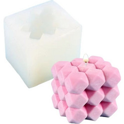 Chemco Καλούπι Σιλικόνης Για Κερί 3D Bubble Diamond :6.2x6.8x6cm