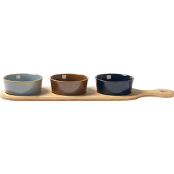 GUSTO CASA 060238 Ορντεβιέρα 3 Θέσεων με βάση μπαμπού 43x11cm
