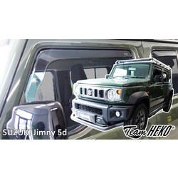 Heko - Ανεμοθραύστες για Suzuki Jimny 5 Doors 2023+ Σετ Αυτοκινήτου Απο Εύκαμπτο Φιμέ Πλαστικό - 4 τεμ. (ΑΝΕΜ.SET28663)