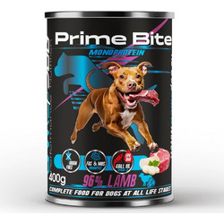 PRIME BITE Monoprotein Lamb with parsley - wet dog food - 400g