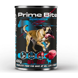 PRIME BITE Monoprotein Goat with beetroot - wet dog food - 400g