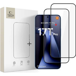 Tech-Protect Glass Fit+ Tempered Glass Black 2-pack (Xiaomi 17T Pro)
