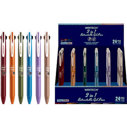 Writech Στυλό Gel 0.7mm Dual Color 24 07mm Writech dual